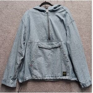 Levi's Premium European Collection XL Textured Denim Anorak Jacket NWOT